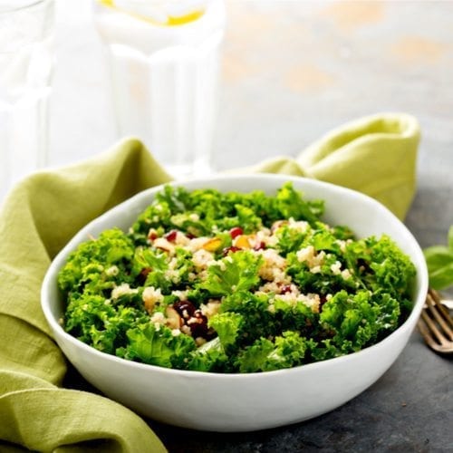 Kale Salad with almonds