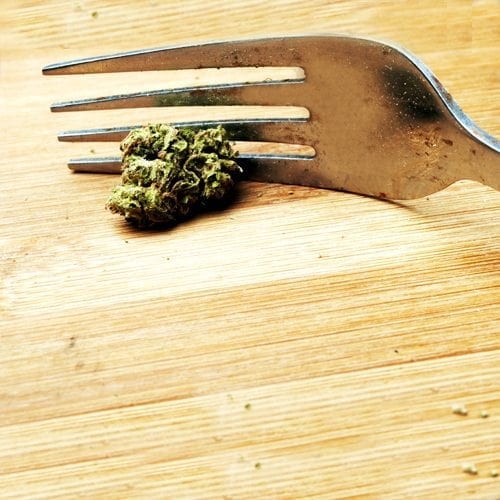 Raw Cannabis w/fork