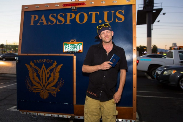 Ryan Vincent in front of his Passpot truck