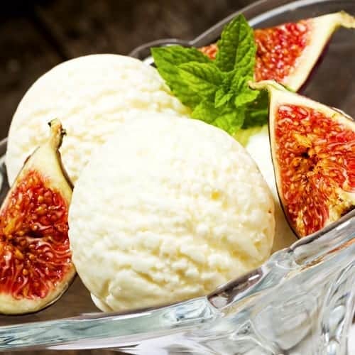 Fig and Mint Icecream