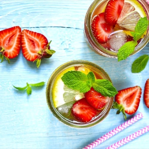 Strawberry Basil Lemonade