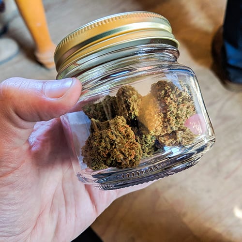 Medical Marijuana in jar