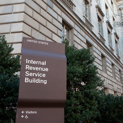 IRS Building sign